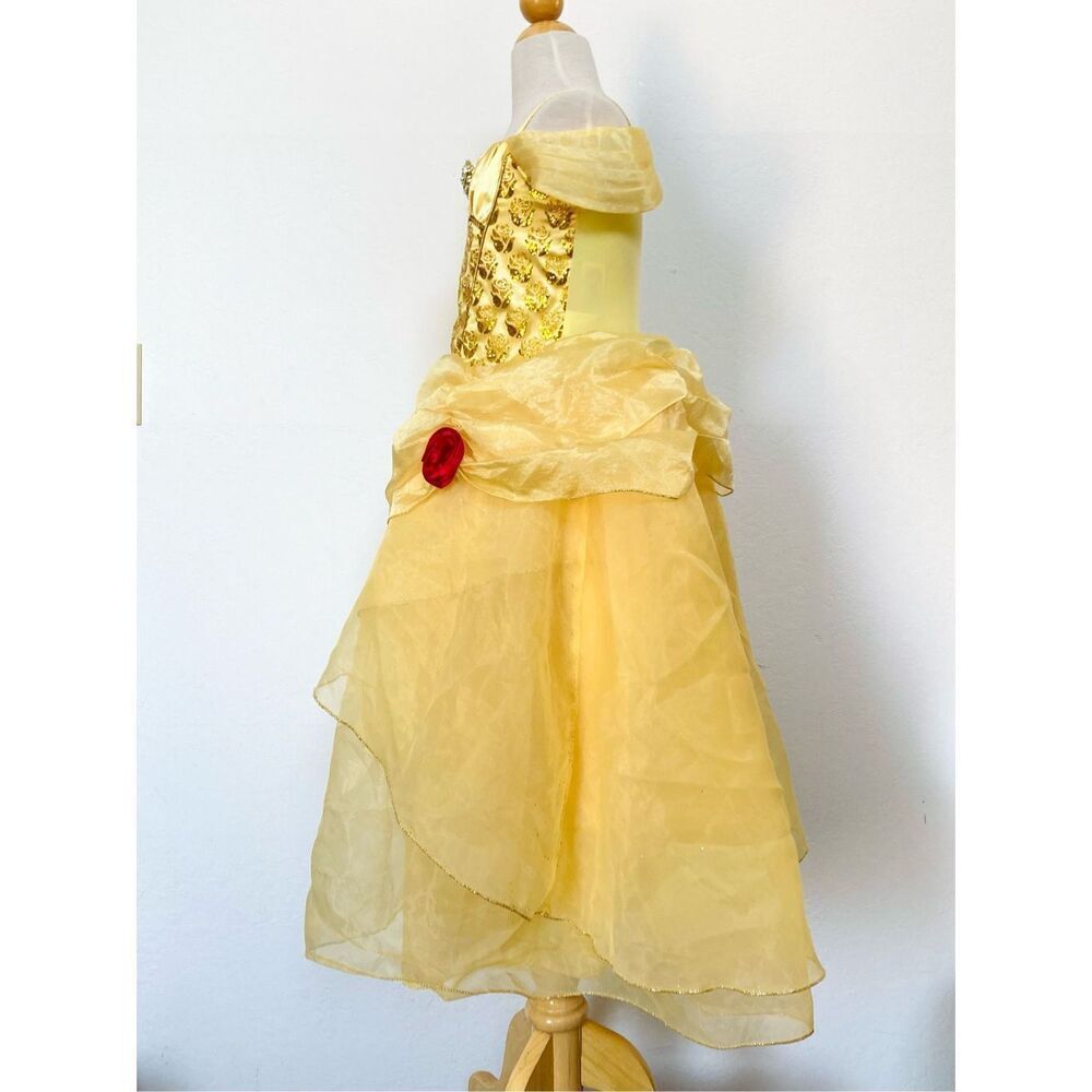 NEW Disney Store Kids Girls 7/8 Belle Costume - Picture 2 of 11